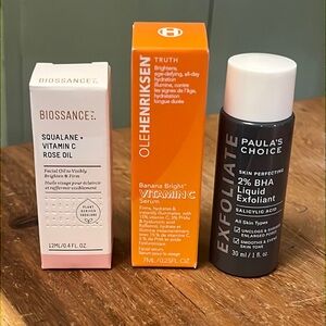 Biossance • OleHenriksen • Paula’s Choice • Trio